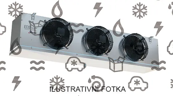 výparník ECO - Luvata GCE253E4ED, 4.83 kW (dT 8 st., R404) s odtáváním